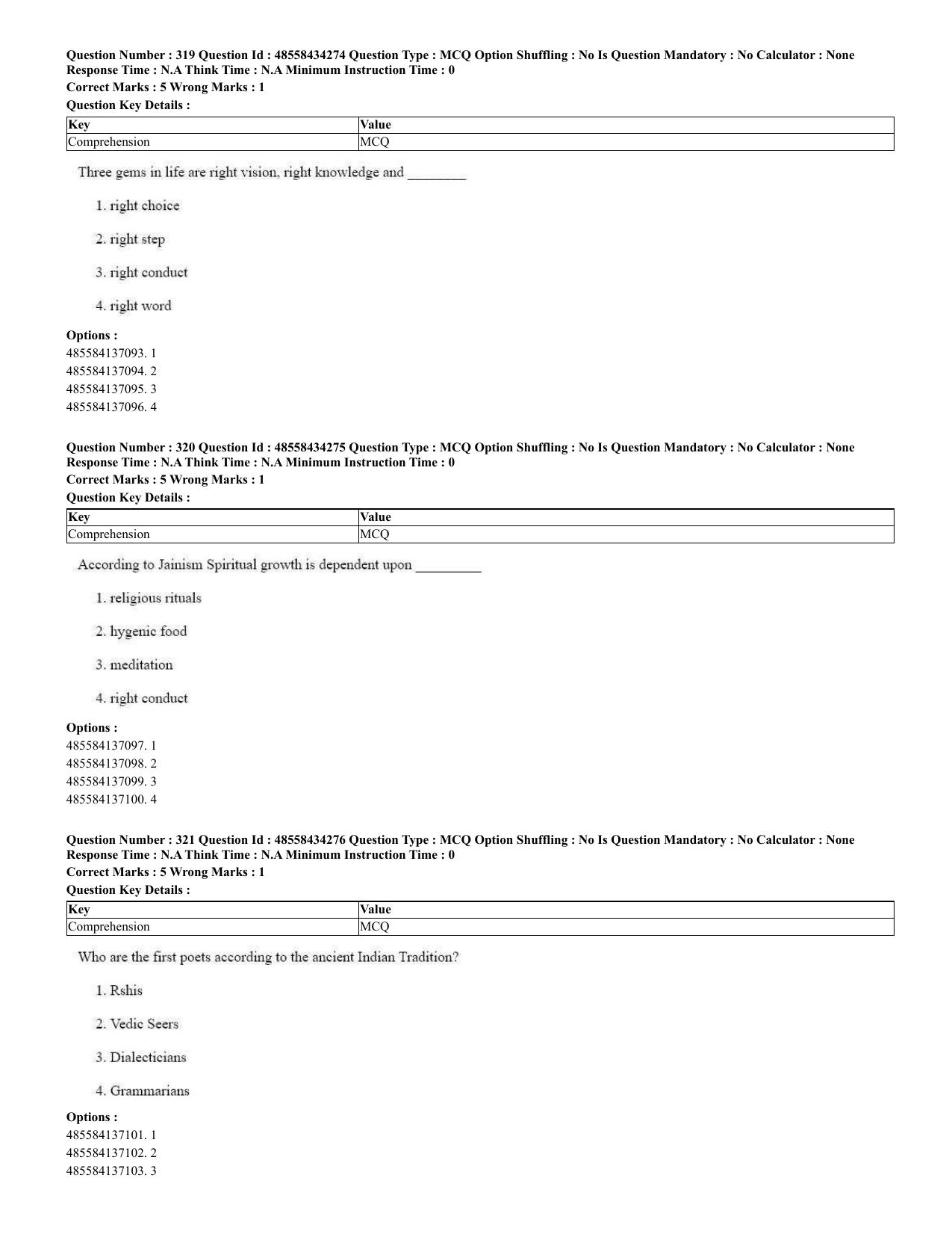 CUET 2023 English Spanish Shift 3 Question Paper - 18 June 2023 - Page 167