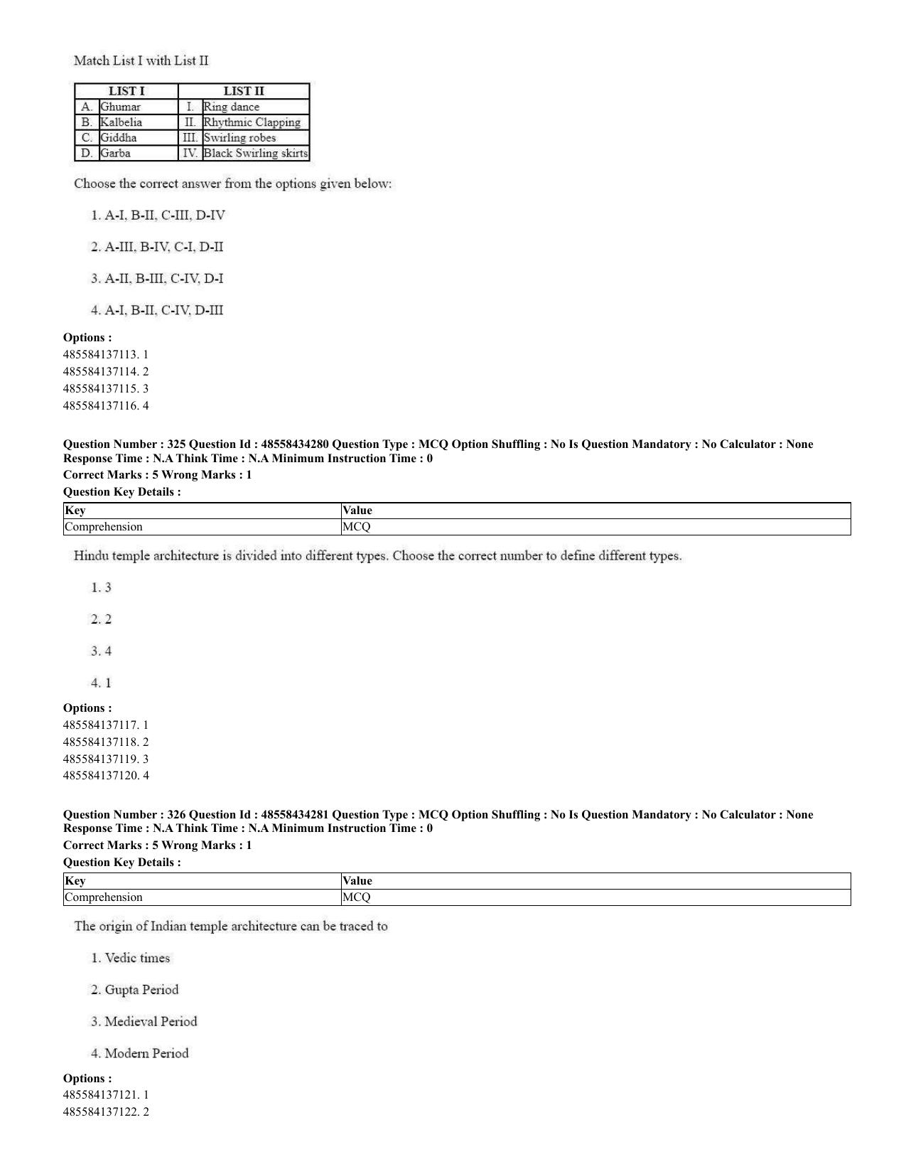CUET 2023 English Spanish Shift 3 Question Paper - 18 June 2023 - Page 169