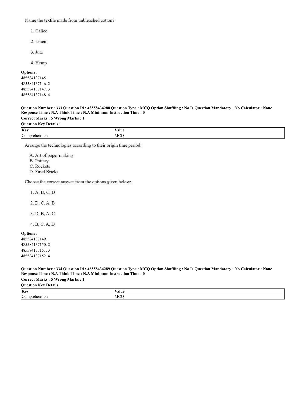 CUET 2023 English Spanish Shift 3 Question Paper - 18 June 2023 - Page 172
