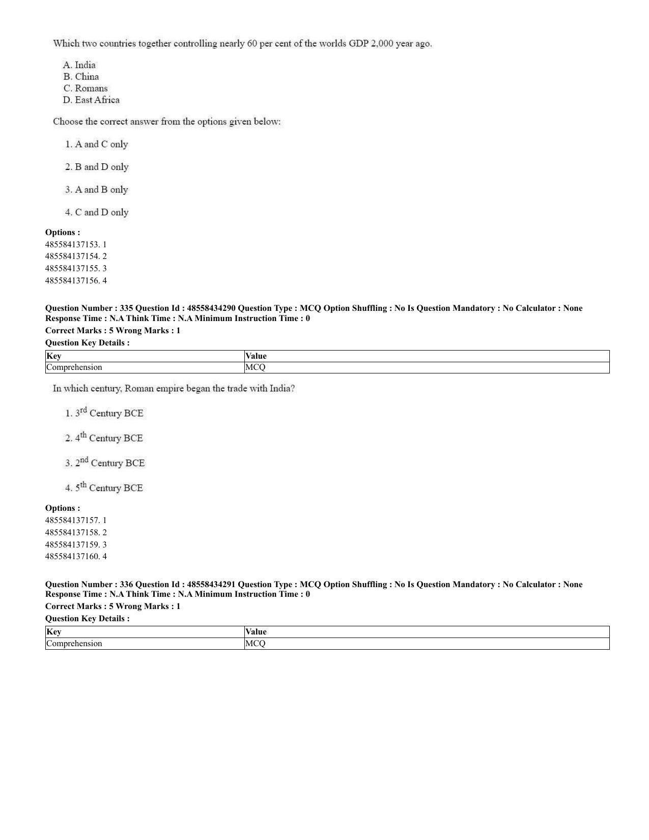 CUET 2023 English Spanish Shift 3 Question Paper - 18 June 2023 - Page 173