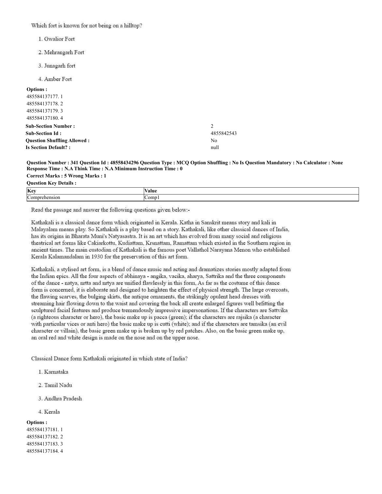 CUET 2023 English Spanish Shift 3 Question Paper - 18 June 2023 - Page 176