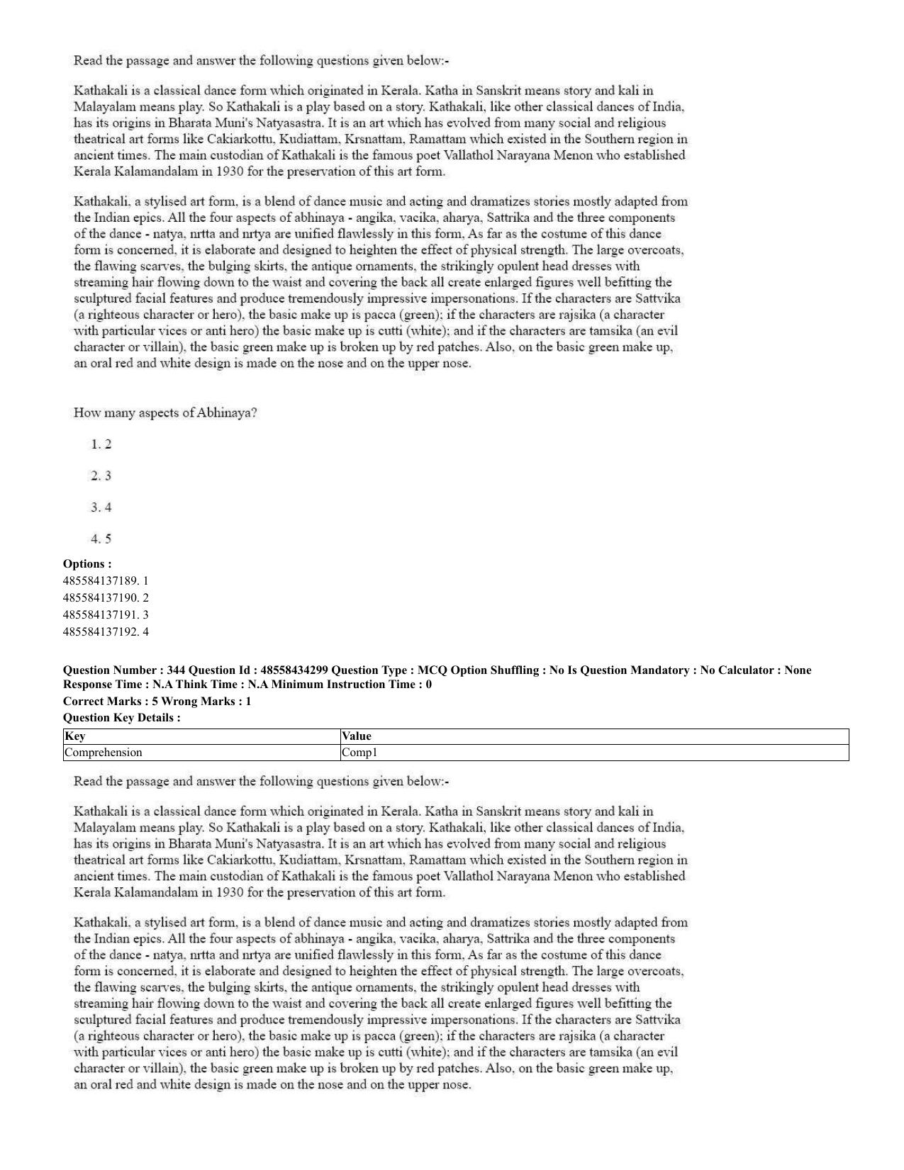 CUET 2023 English Spanish Shift 3 Question Paper - 18 June 2023 - Page 178