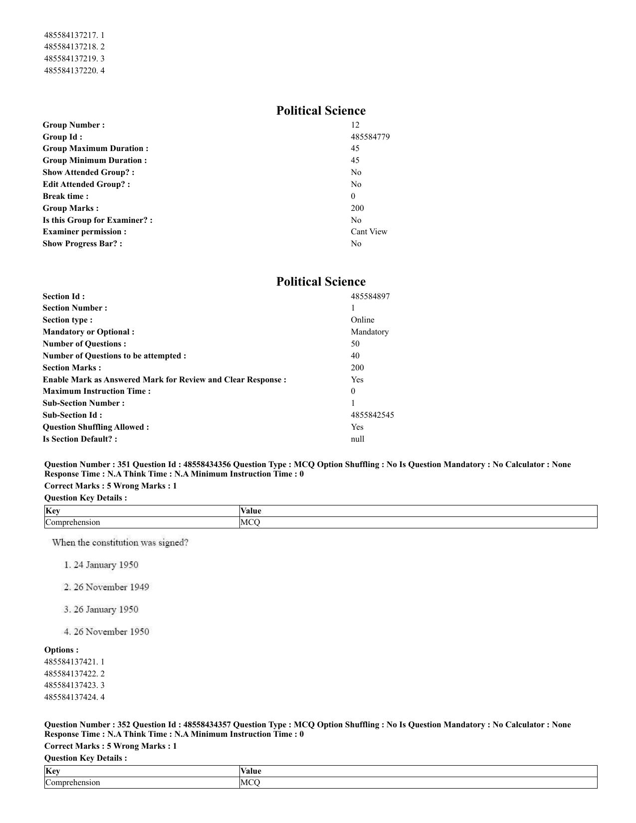 CUET 2023 English Spanish Shift 3 Question Paper - 18 June 2023 - Page 183