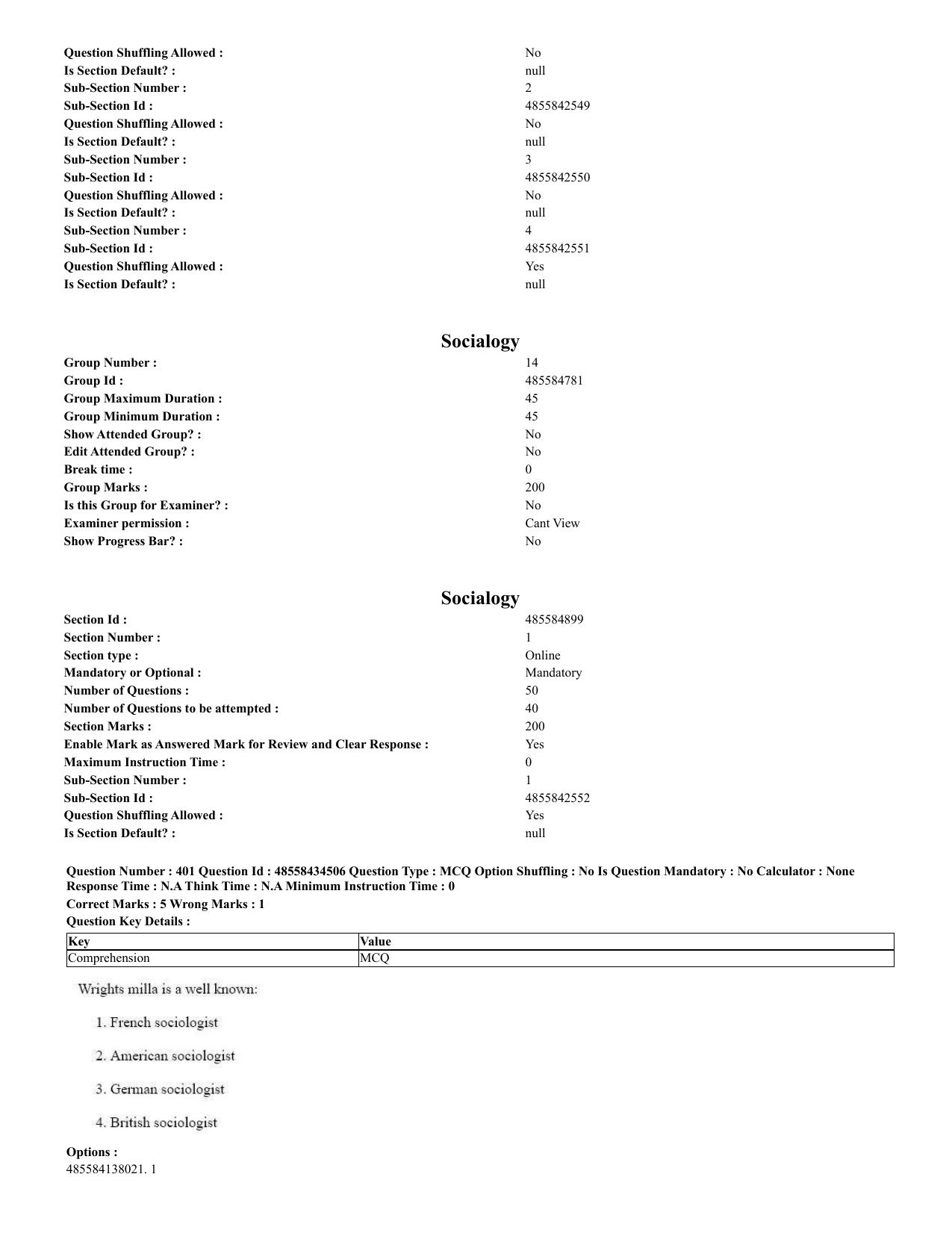 CUET 2023 English Spanish Shift 3 Question Paper - 18 June 2023 - Page 205