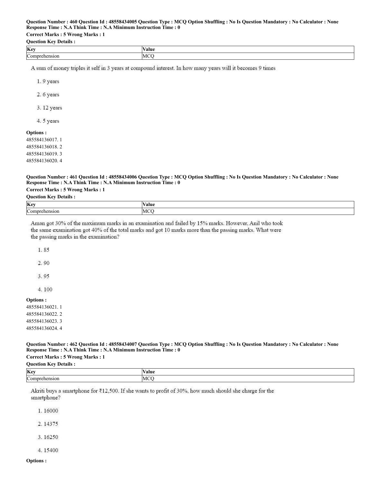 CUET 2023 English Spanish Shift 3 Question Paper - 18 June 2023 - Page 232