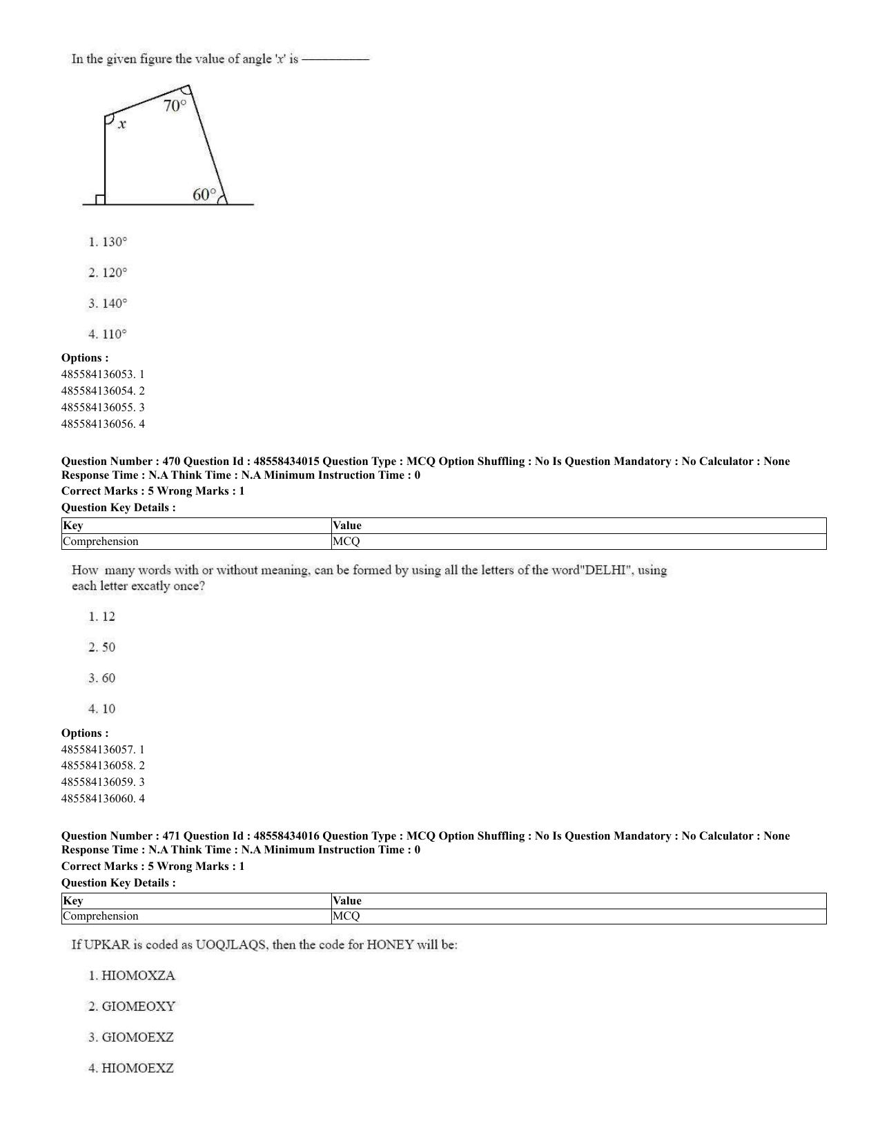 CUET 2023 English Spanish Shift 3 Question Paper - 18 June 2023 - Page 236