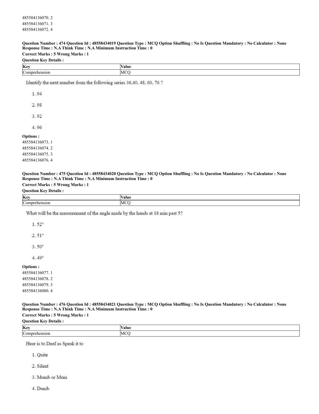 CUET 2023 English Spanish Shift 3 Question Paper - 18 June 2023 - Page 238