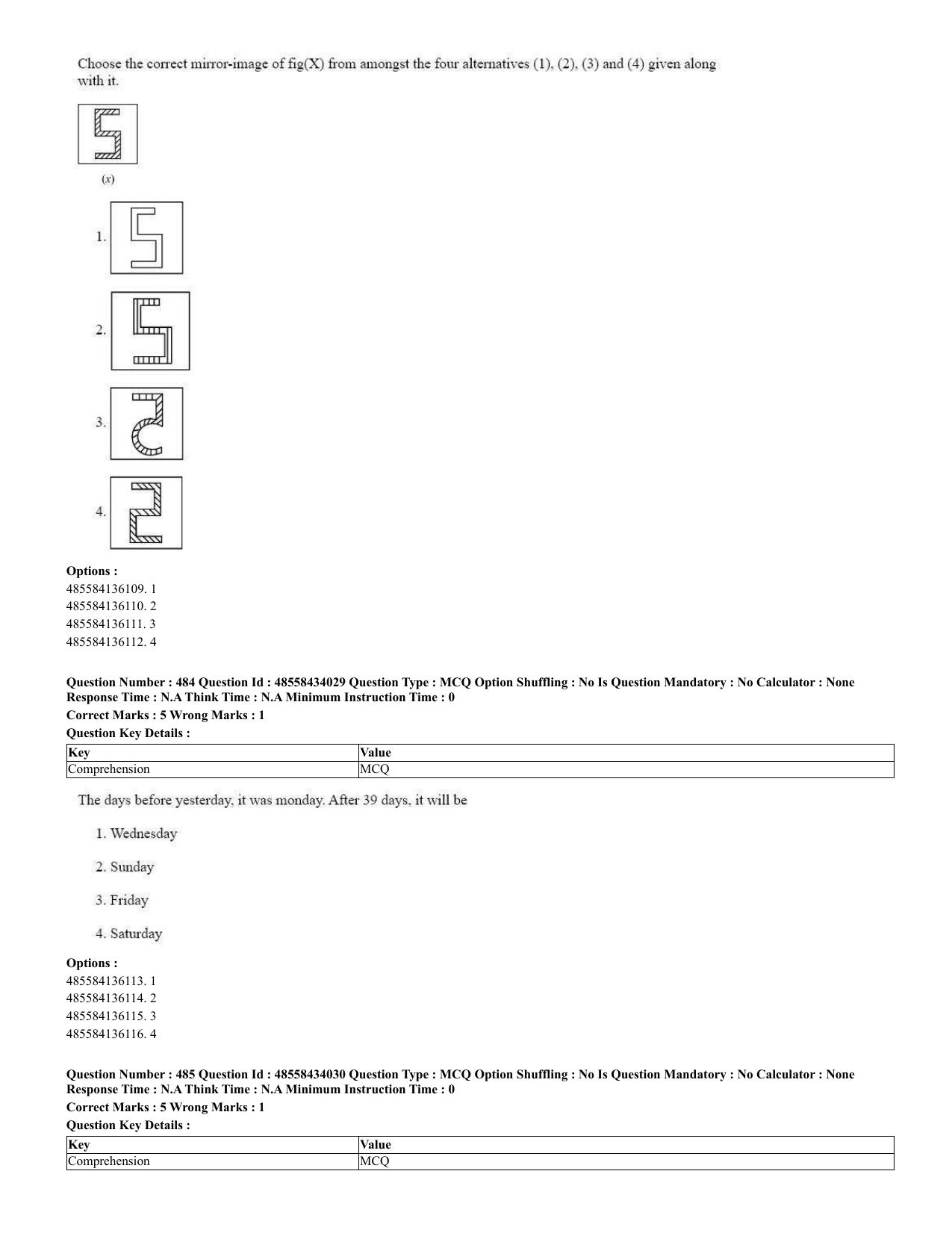 CUET 2023 English Spanish Shift 3 Question Paper - 18 June 2023 - Page 242