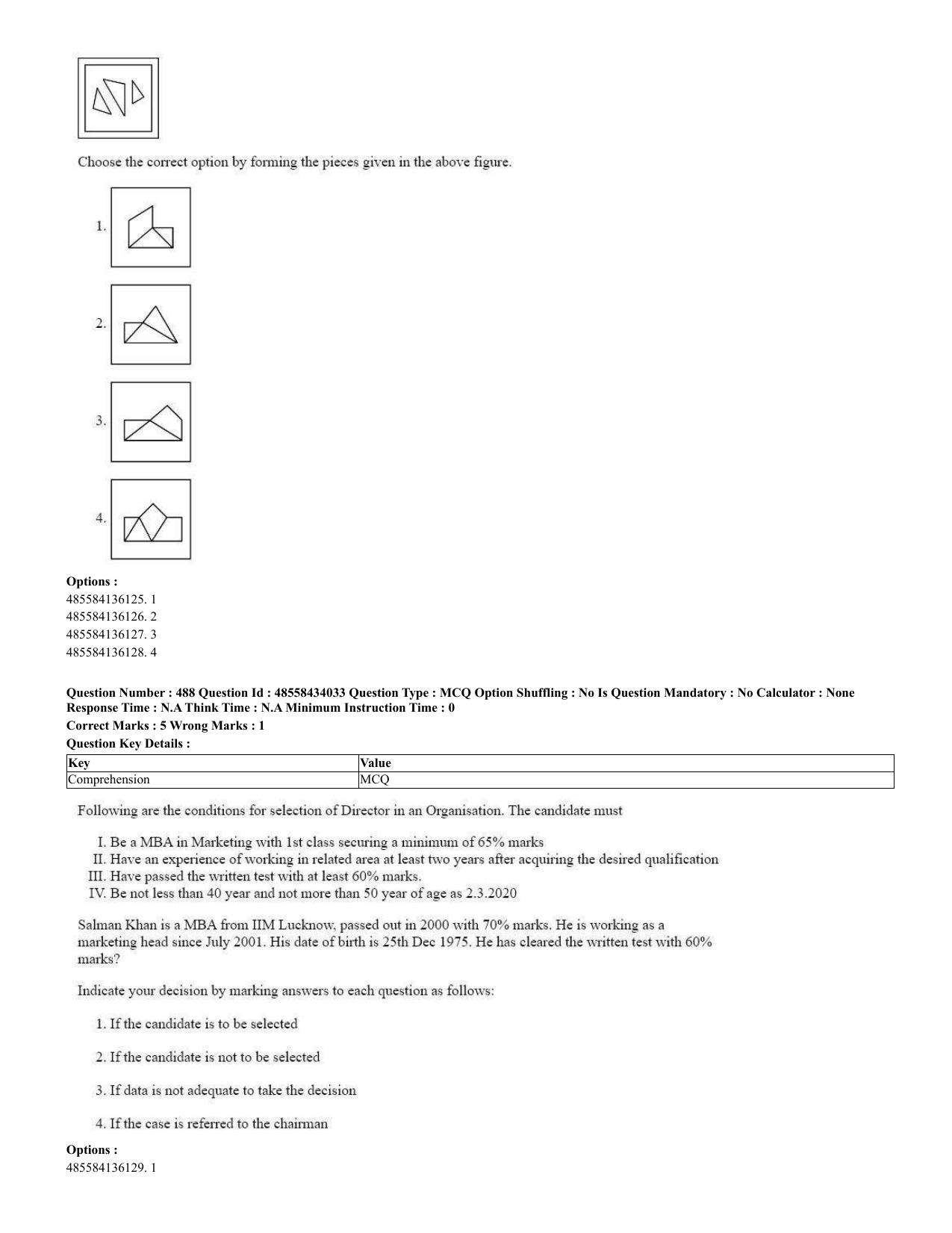 CUET 2023 English Spanish Shift 3 Question Paper - 18 June 2023 - Page 244