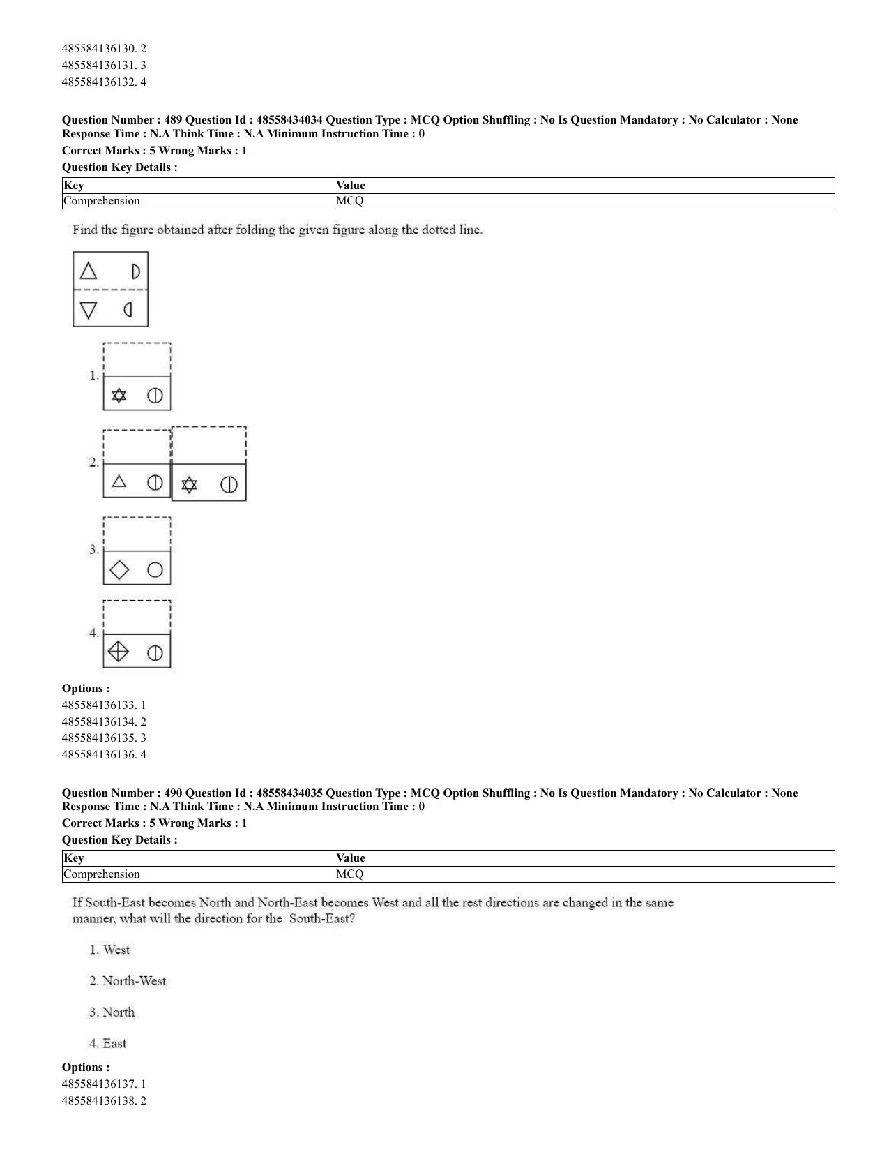 CUET 2023 English Spanish Shift 3 Question Paper - 18 June 2023 - Page 245