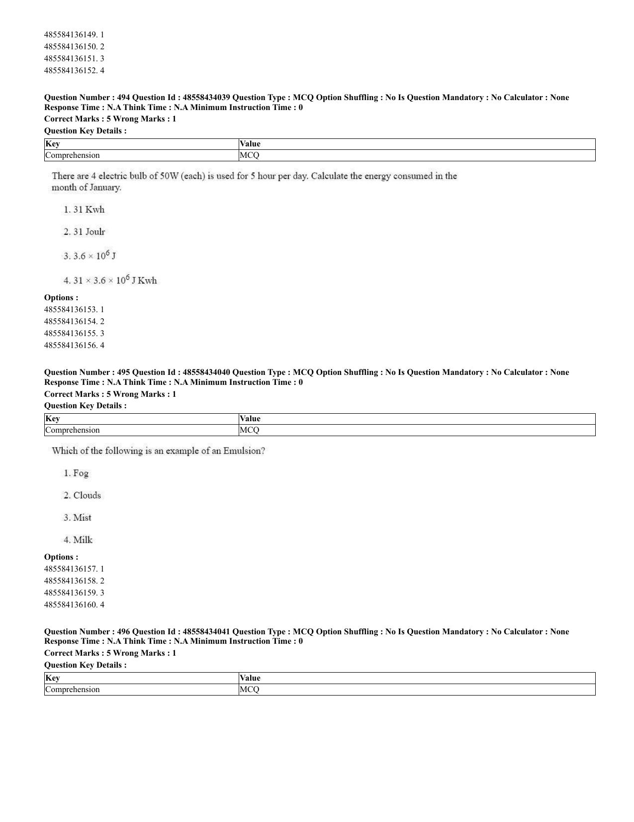 CUET 2023 English Spanish Shift 3 Question Paper - 18 June 2023 - Page 247
