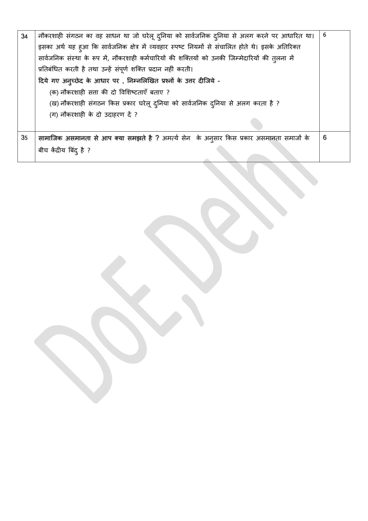 Edudel Class 11 Sociology (Hindi) Practice Papers-1 (2023-24) - Page 8