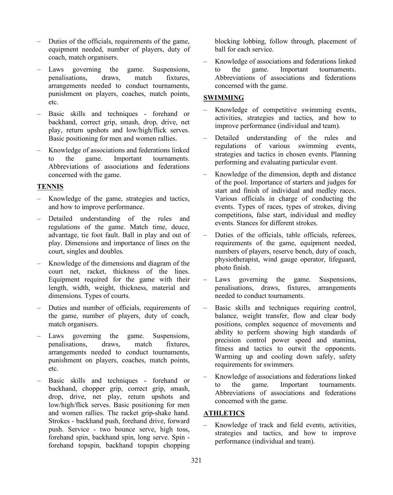 ISC Class XI & XII Physical Education Syllabus - Page 6