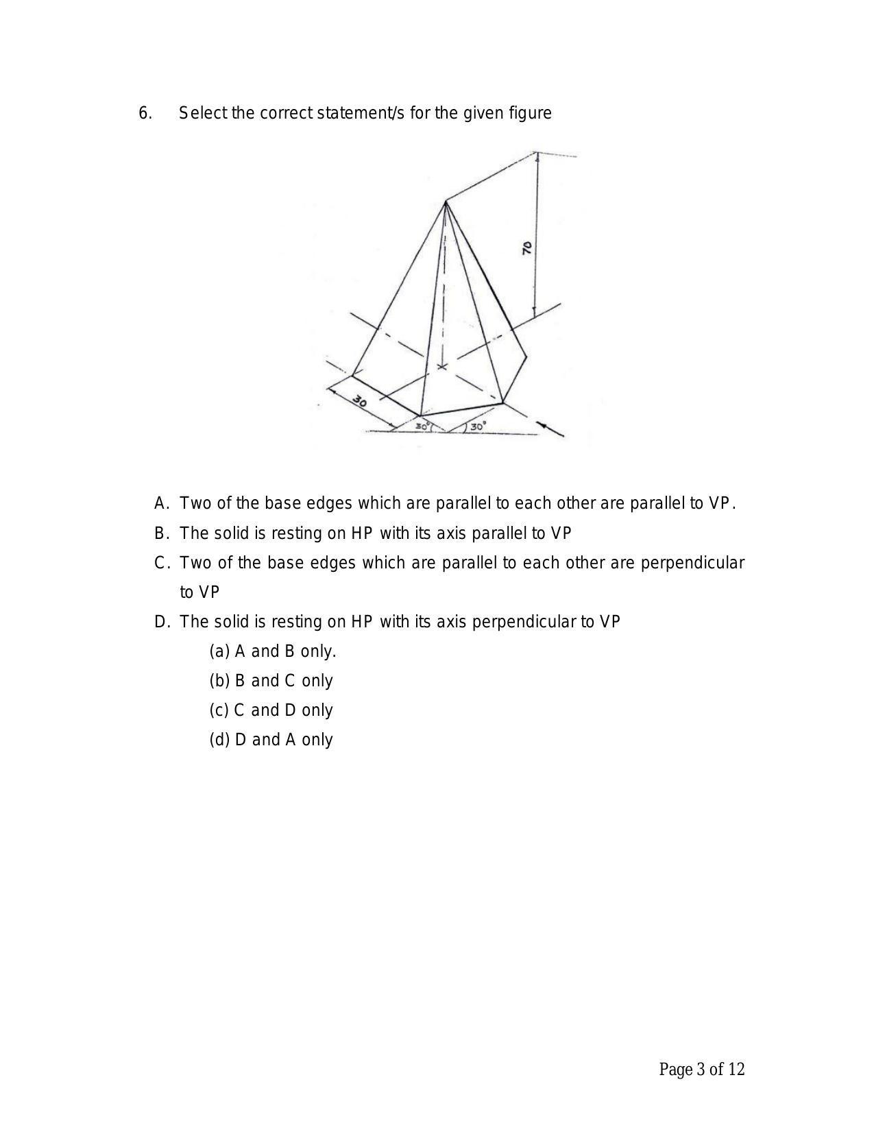 CBSE Class 12 Engg. Graphic Sample Paper 2024 - Page 3