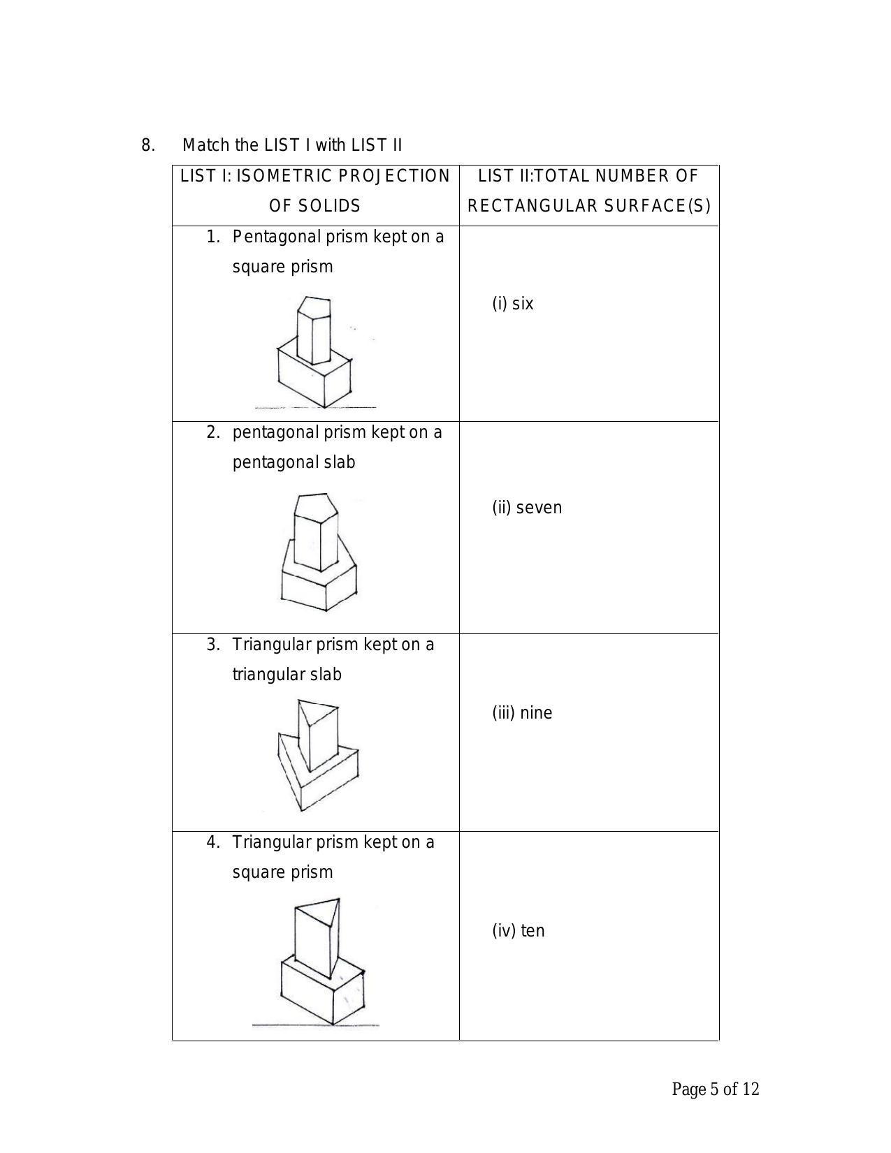 CBSE Class 12 Engg. Graphic Sample Paper 2024 - Page 5
