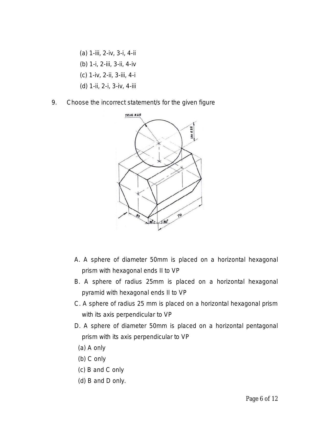 CBSE Class 12 Engg. Graphic Sample Paper 2024 - Page 6