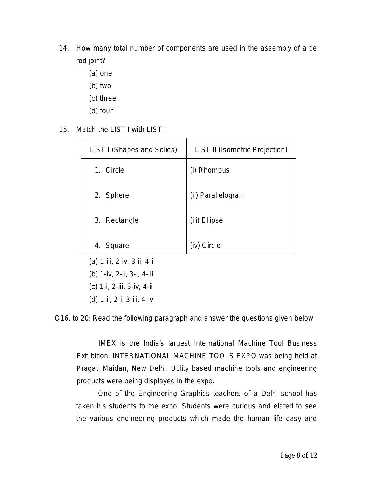 CBSE Class 12 Engg. Graphic Sample Paper 2024 - Page 8