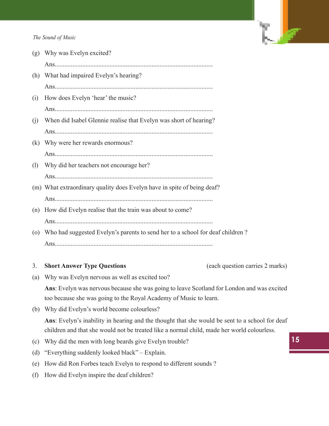 Tripura Board Class 9 English Workbooks - Page 15
