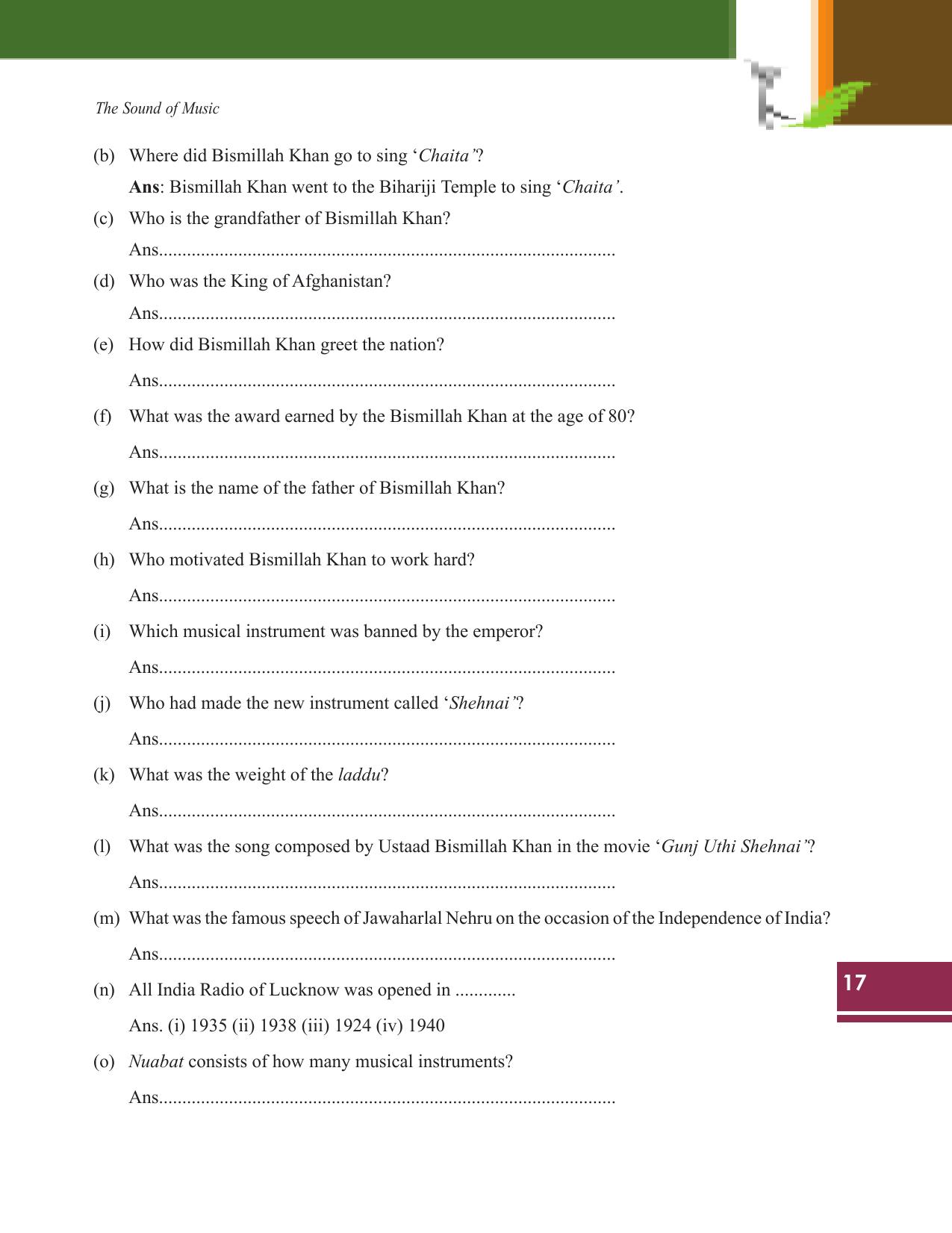 Tripura Board Class 9 English Workbooks - Page 17