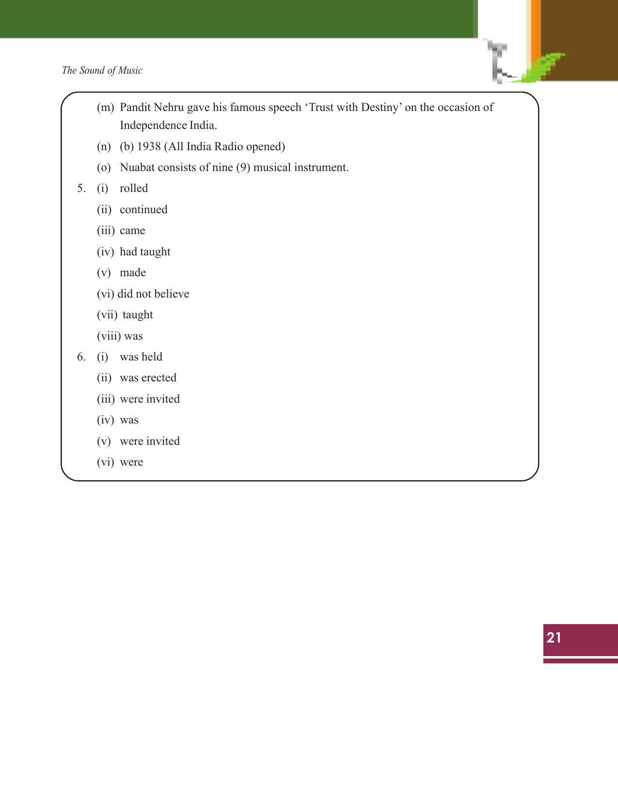 Tripura Board Class 9 English Workbooks - Page 21