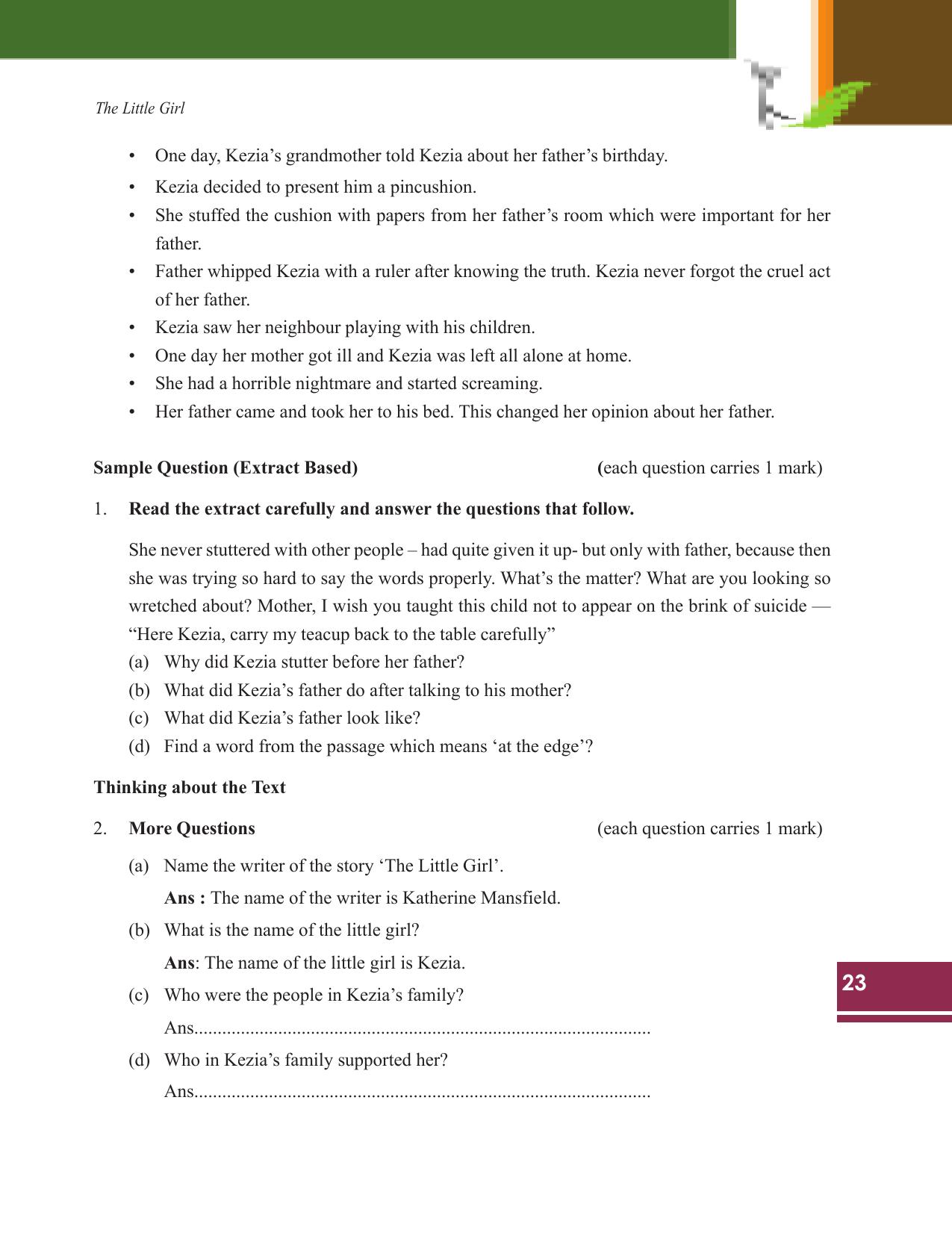 Tripura Board Class 9 English Workbooks - Page 23