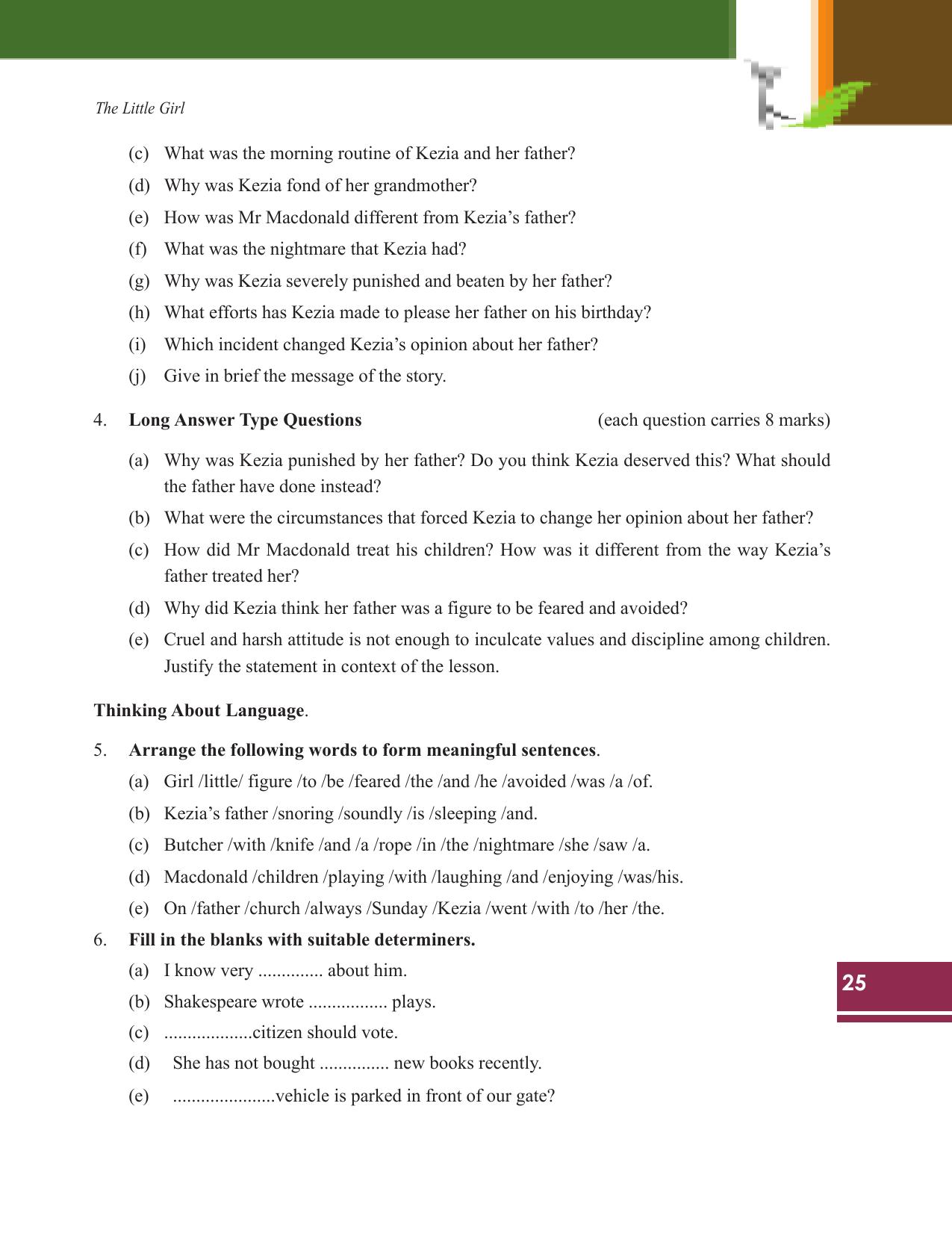 Tripura Board Class 9 English Workbooks - Page 25