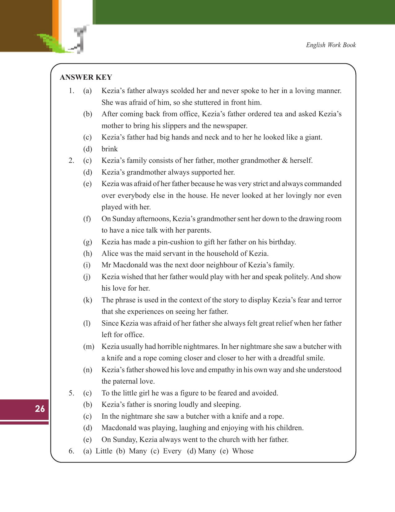 Tripura Board Class 9 English Workbooks - Page 26