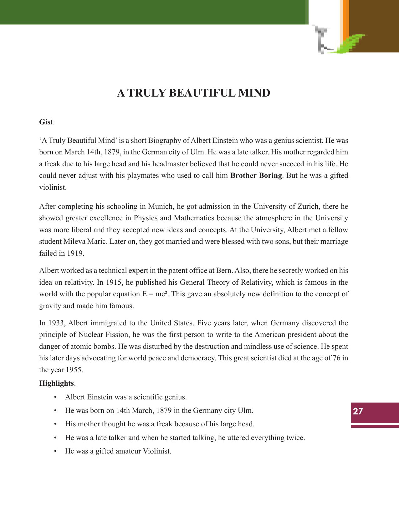 Tripura Board Class 9 English Workbooks - Page 27