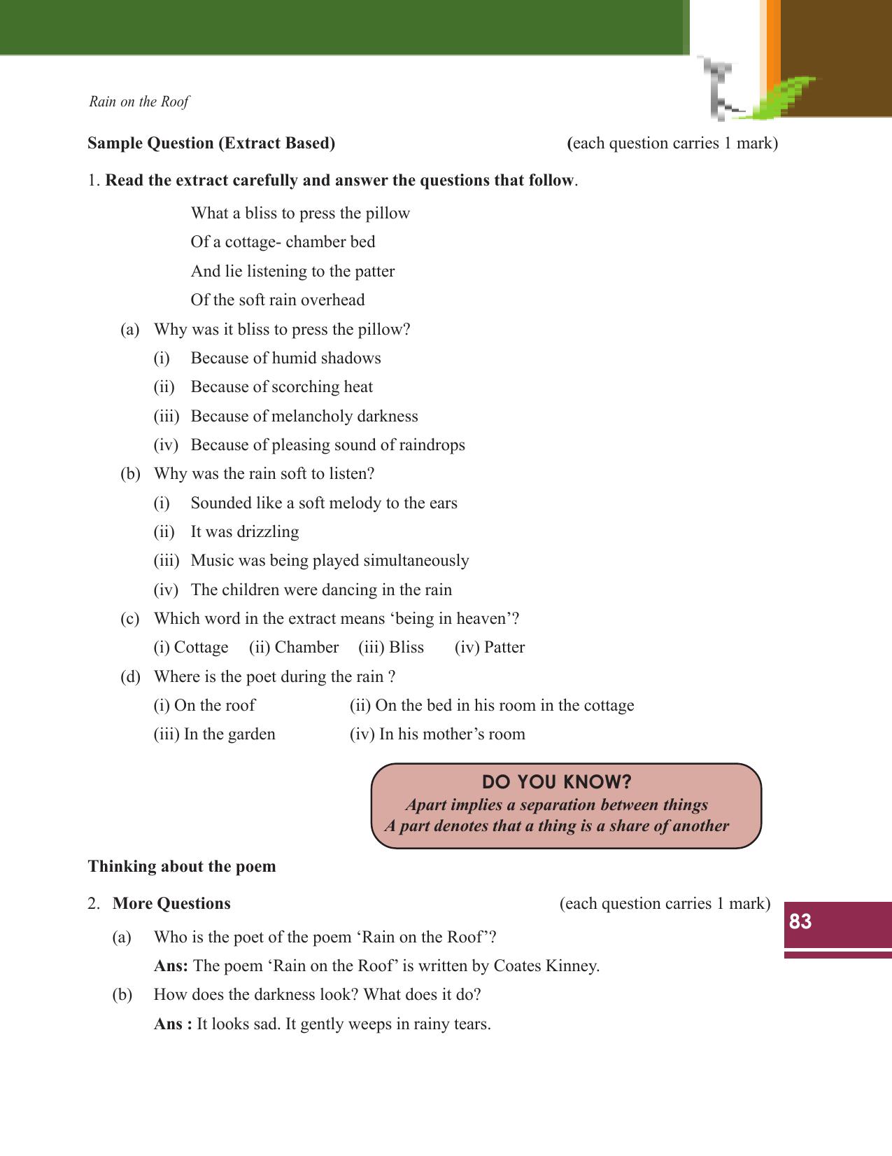 Tripura Board Class 9 English Workbooks - Page 83