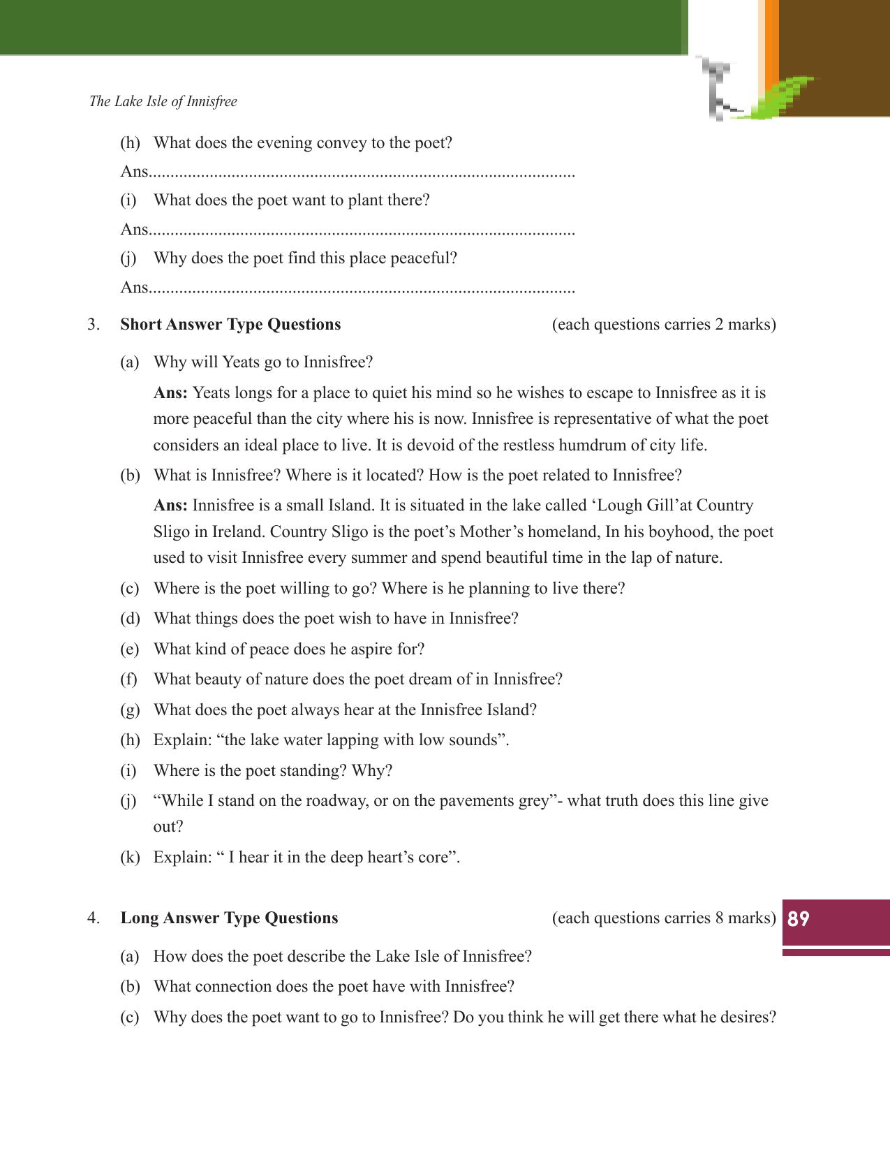 Tripura Board Class 9 English Workbooks - Page 89