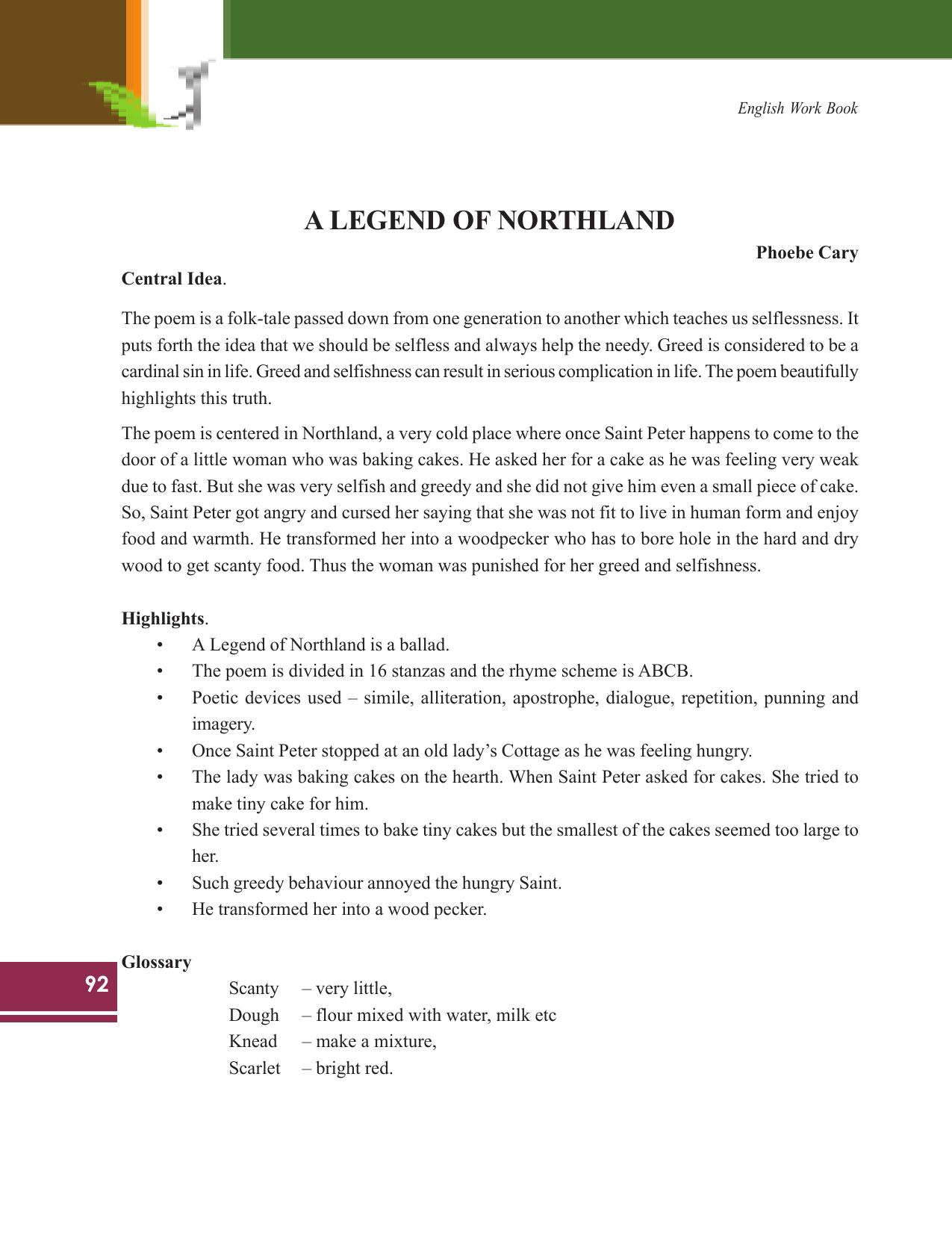 Tripura Board Class 9 English Workbooks - Page 92