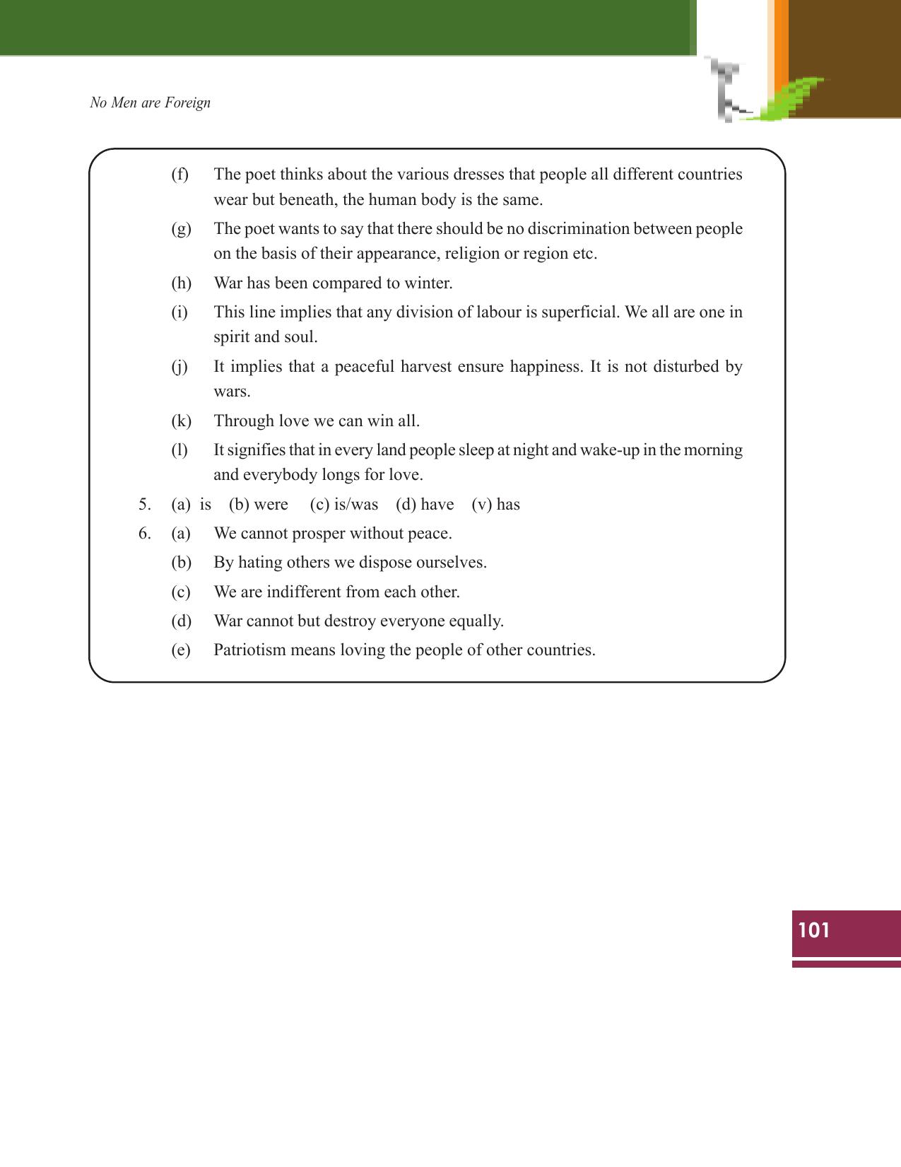 Tripura Board Class 9 English Workbooks - Page 101