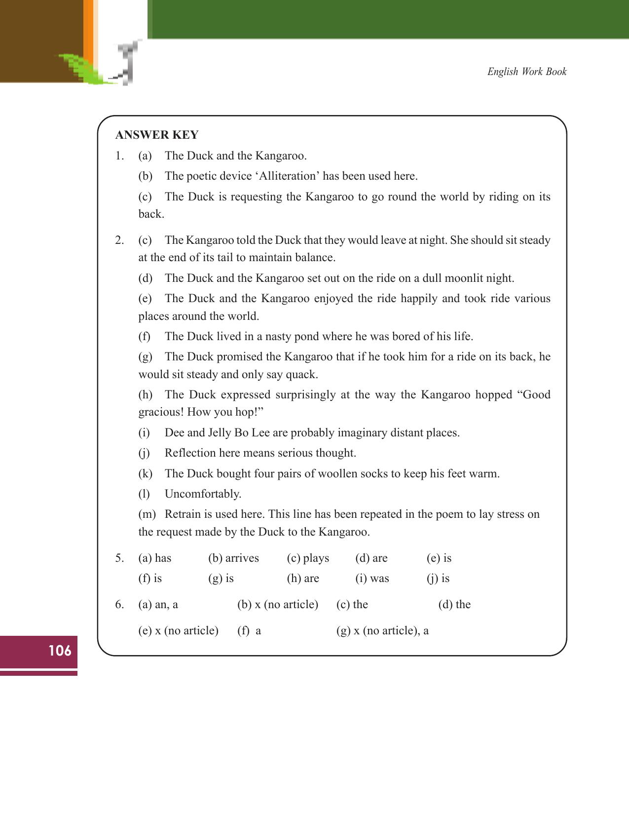 Tripura Board Class 9 English Workbooks - Page 106