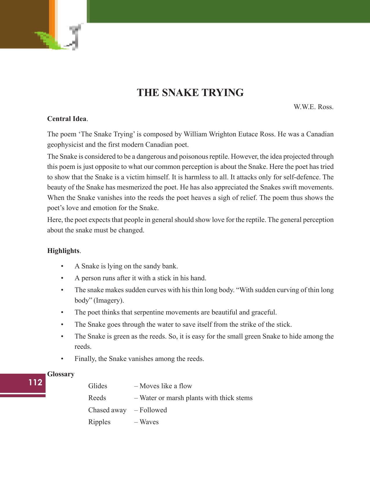 Tripura Board Class 9 English Workbooks - Page 112