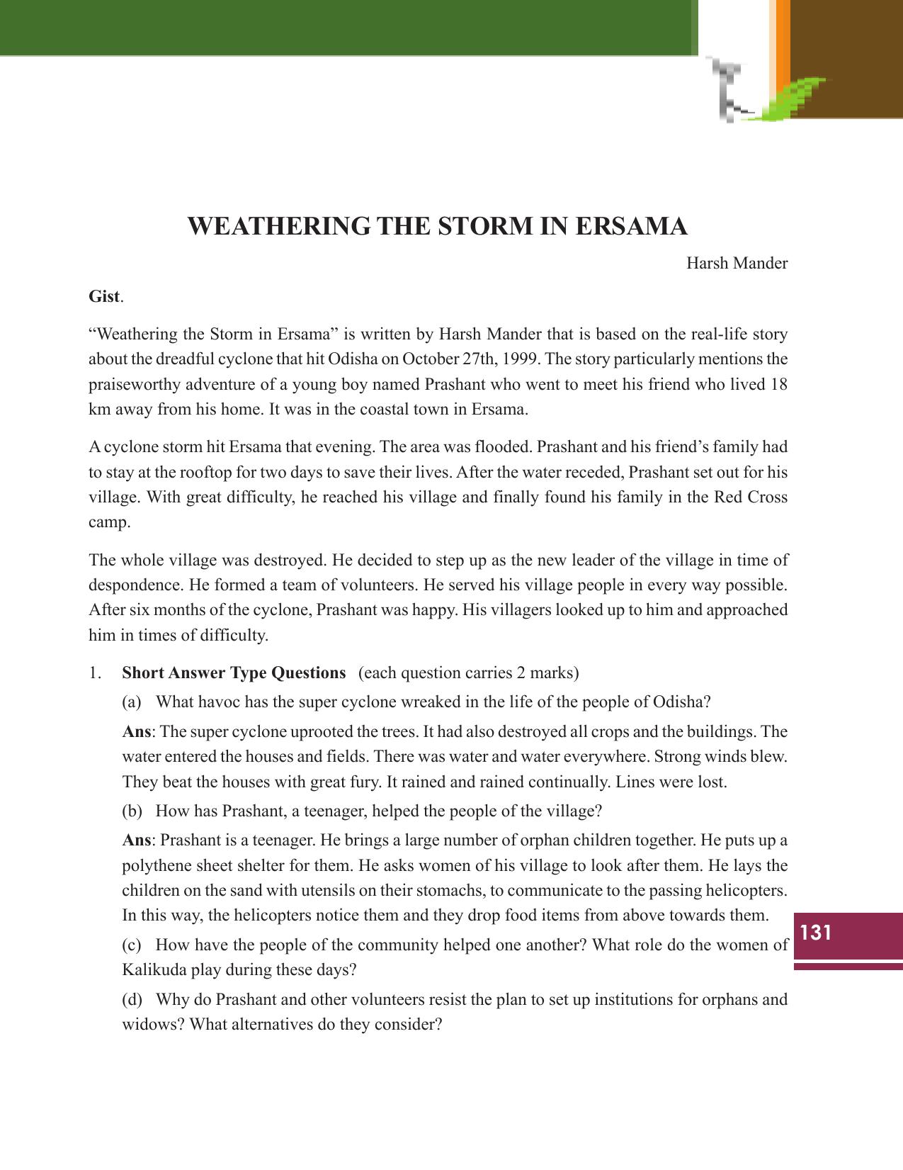 Tripura Board Class 9 English Workbooks - Page 131