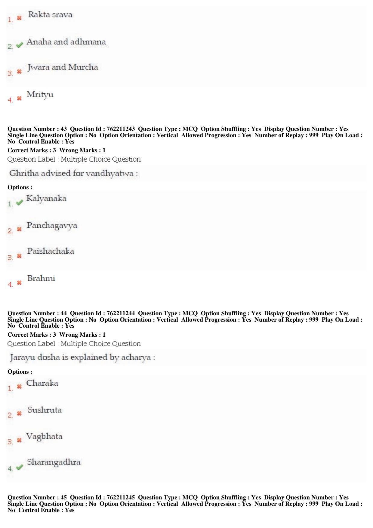 BHU RET Prasuti Tantra 2019 Question Paper  - Page 23