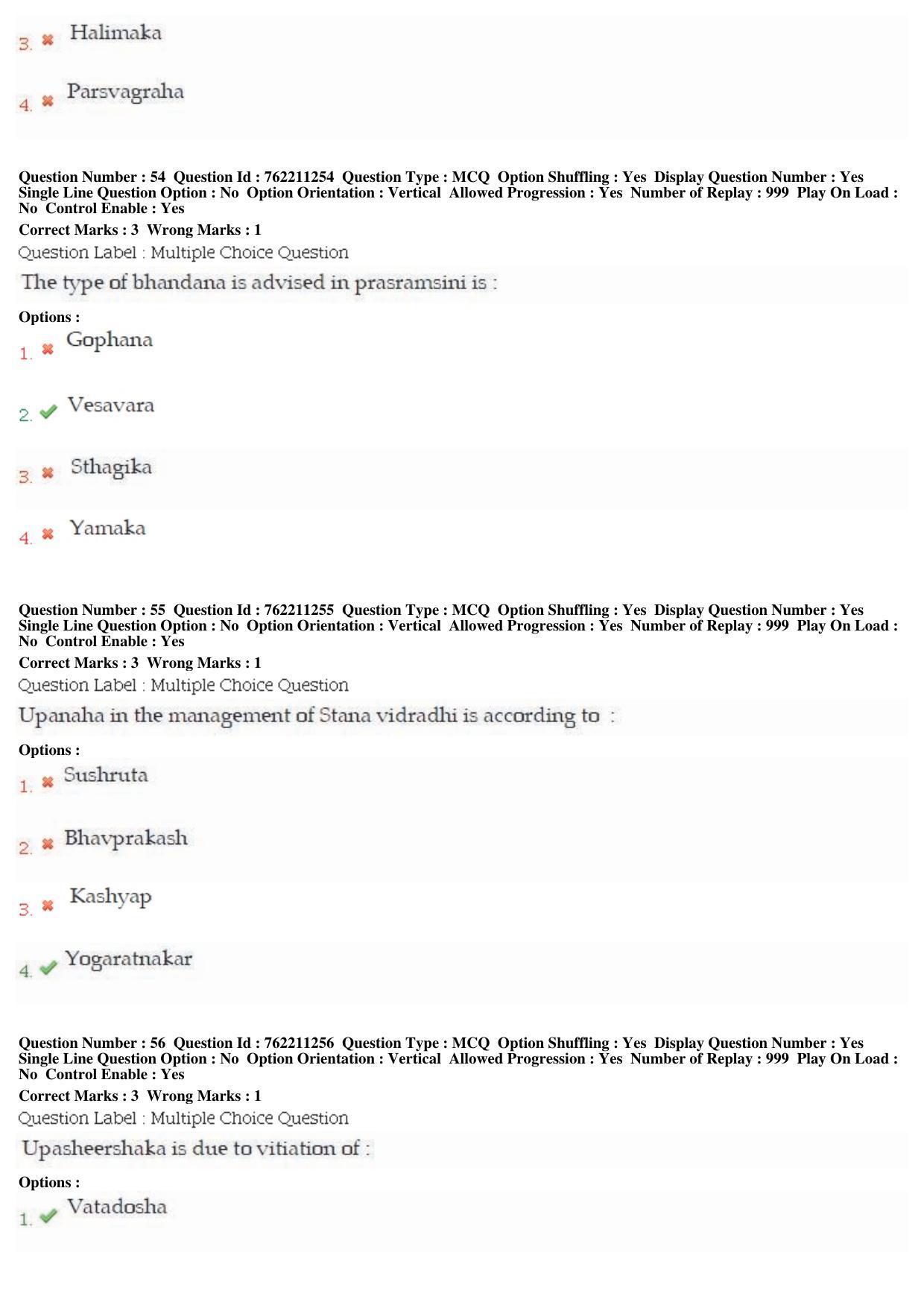 BHU RET Prasuti Tantra 2019 Question Paper  - Page 27