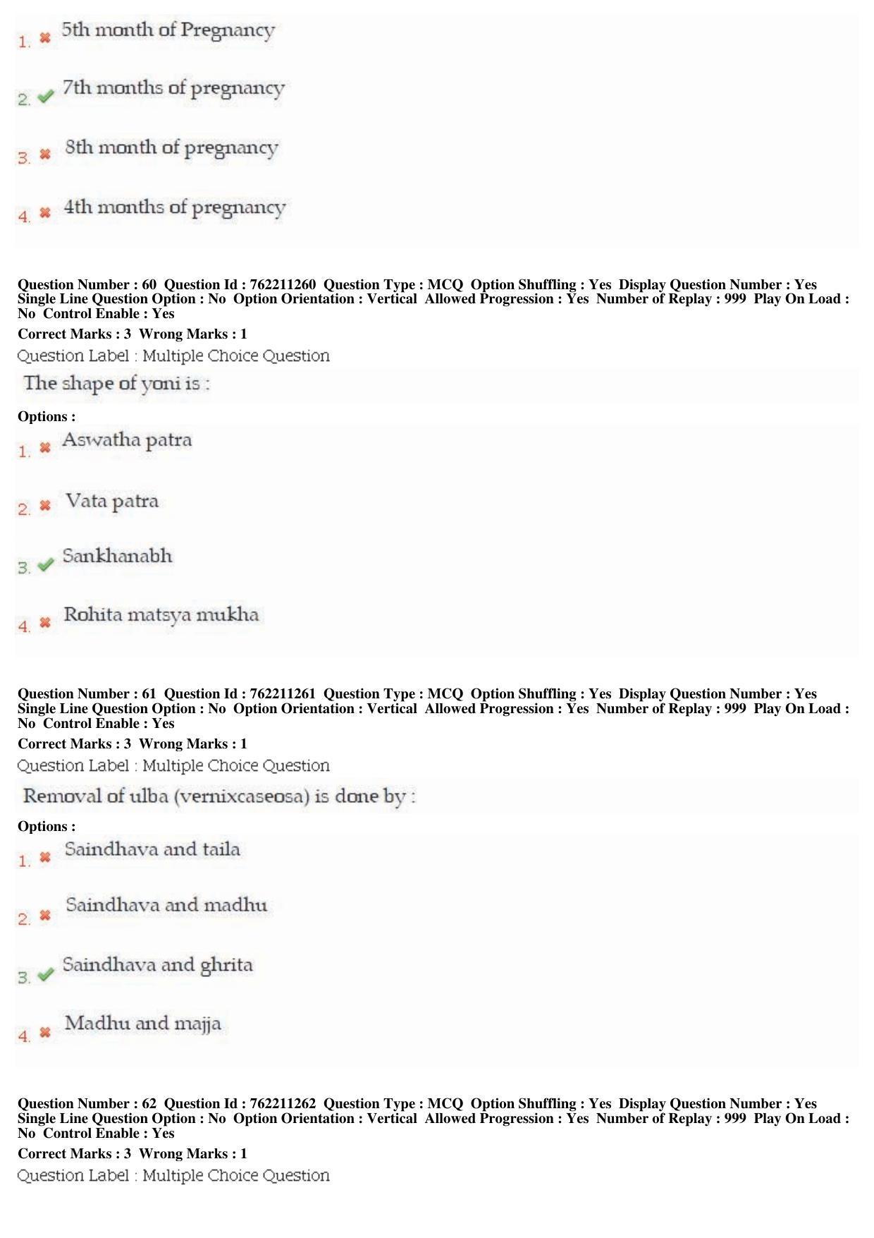 BHU RET Prasuti Tantra 2019 Question Paper  - Page 29