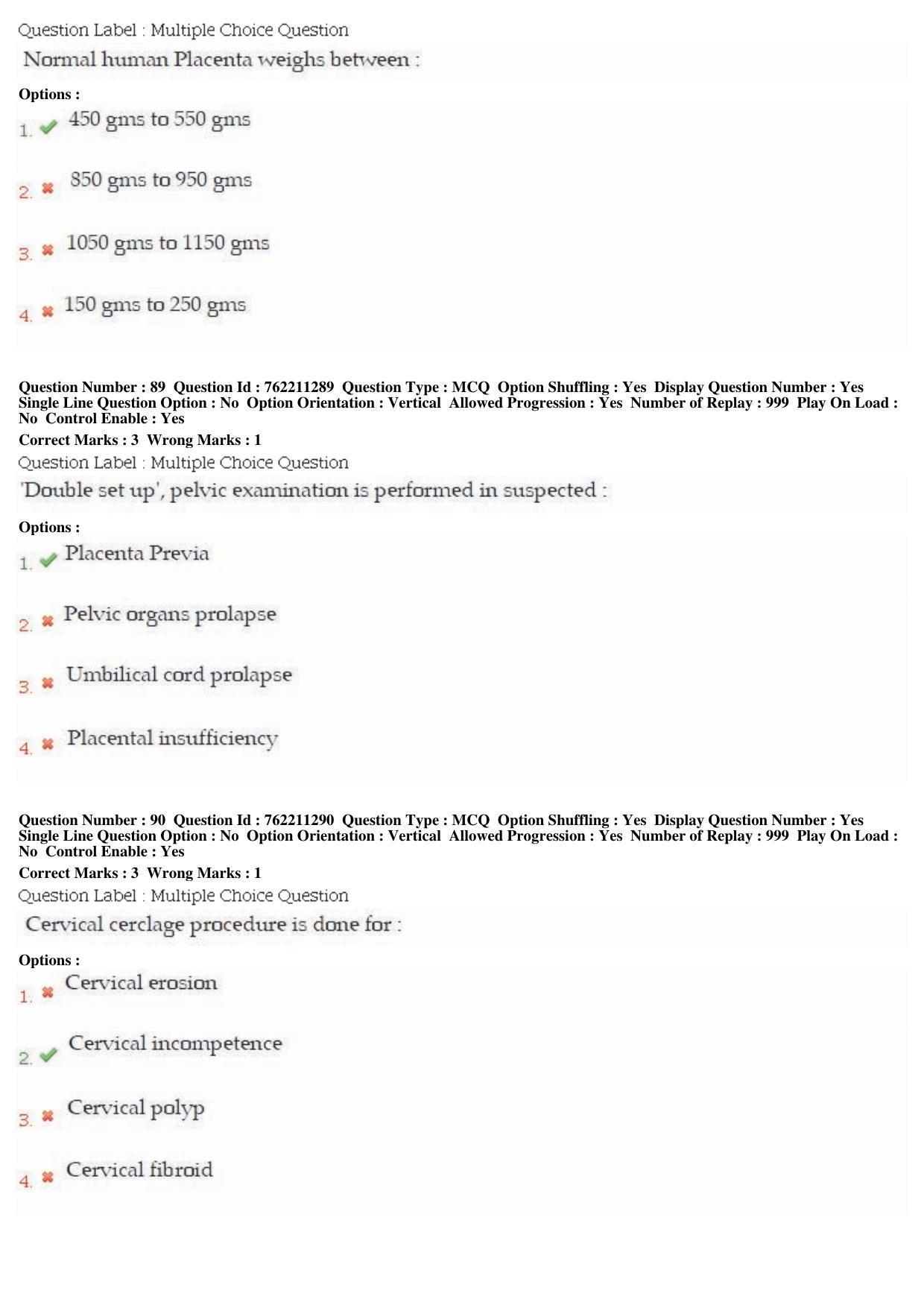 BHU RET Prasuti Tantra 2019 Question Paper  - Page 39