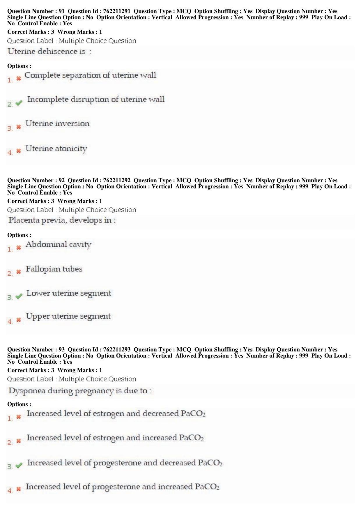 BHU RET Prasuti Tantra 2019 Question Paper  - Page 40