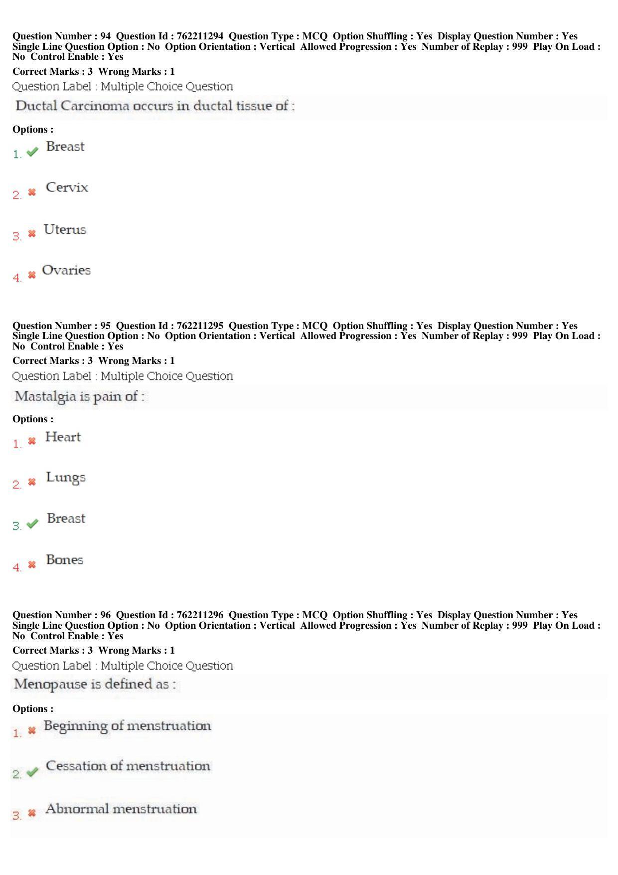 BHU RET Prasuti Tantra 2019 Question Paper  - Page 41