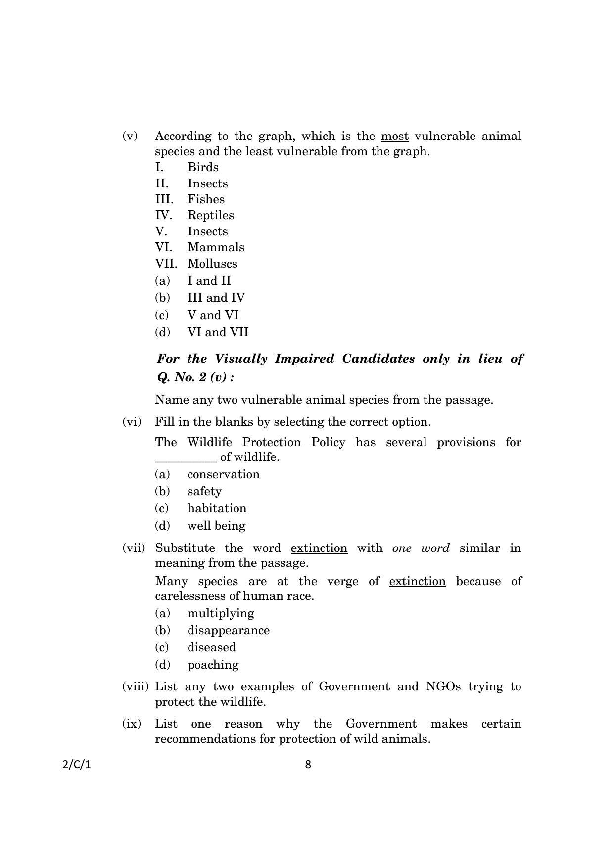 CBSE Class 10 2-1_English Language And Literature 2023 (Compartment) Question Paper - Page 8