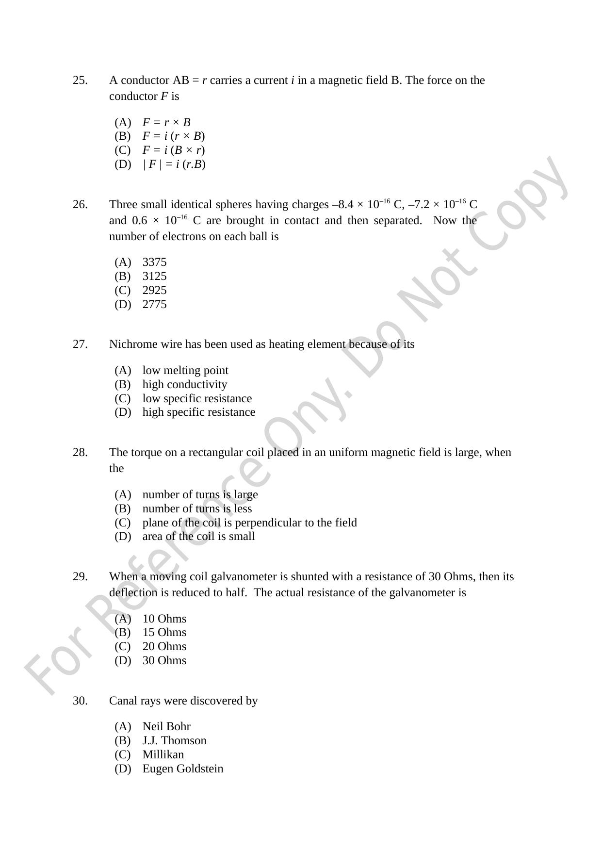 CUSAT CAT 2021 B.Tech Shift I Question Paper - Page 6