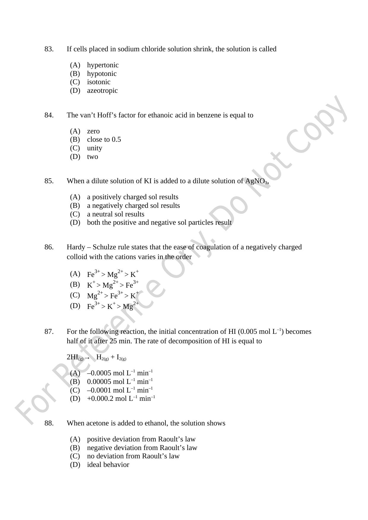 CUSAT CAT 2021 B.Tech Shift I Question Paper - Page 16
