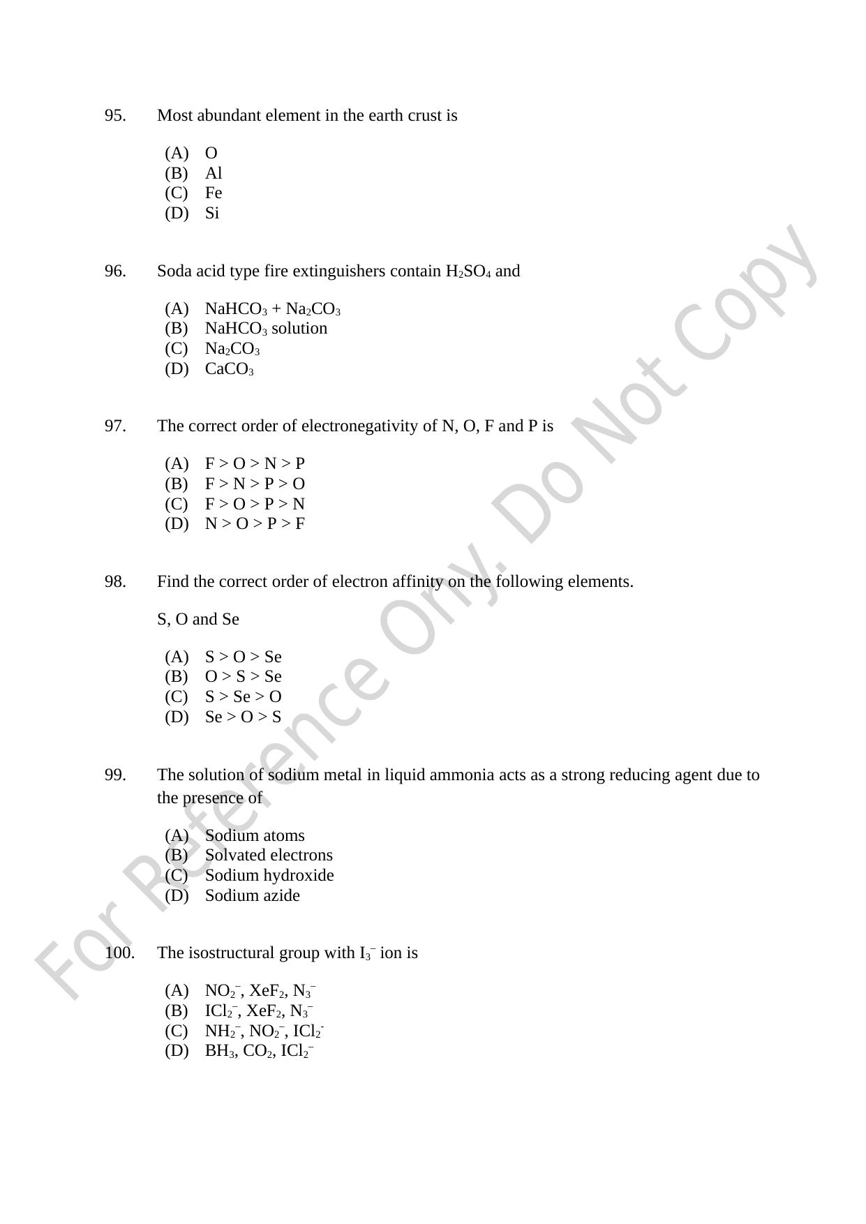 CUSAT CAT 2021 B.Tech Shift I Question Paper - Page 18