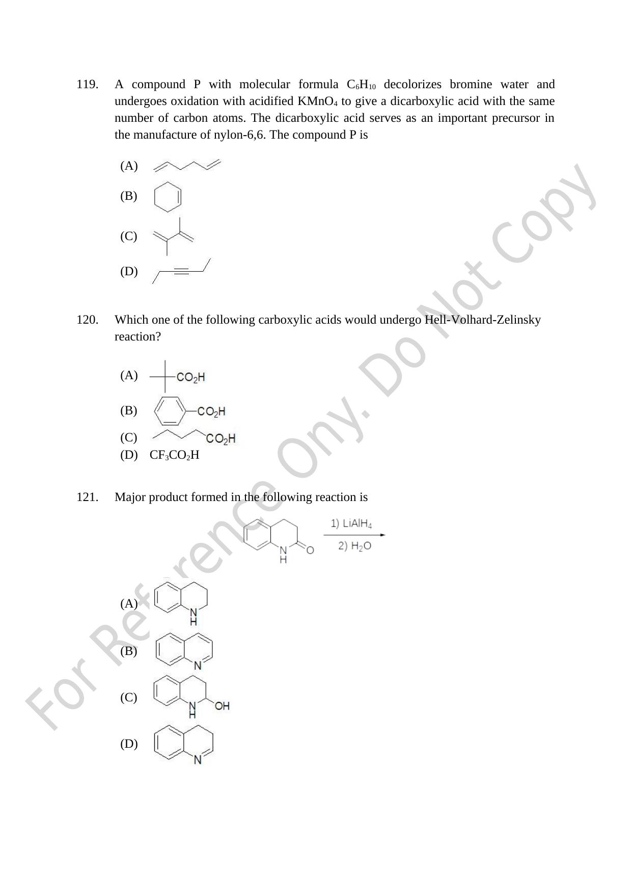 CUSAT CAT 2021 B.Tech Shift I Question Paper - Page 23