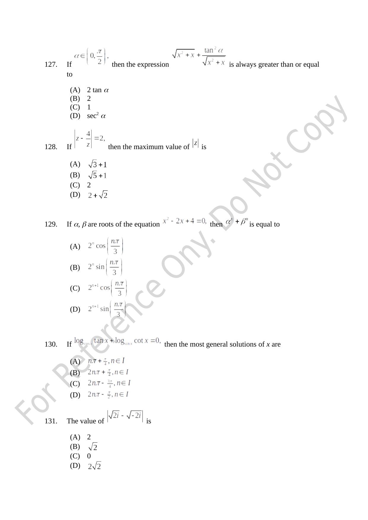 CUSAT CAT 2021 B.Tech Shift I Question Paper - Page 25