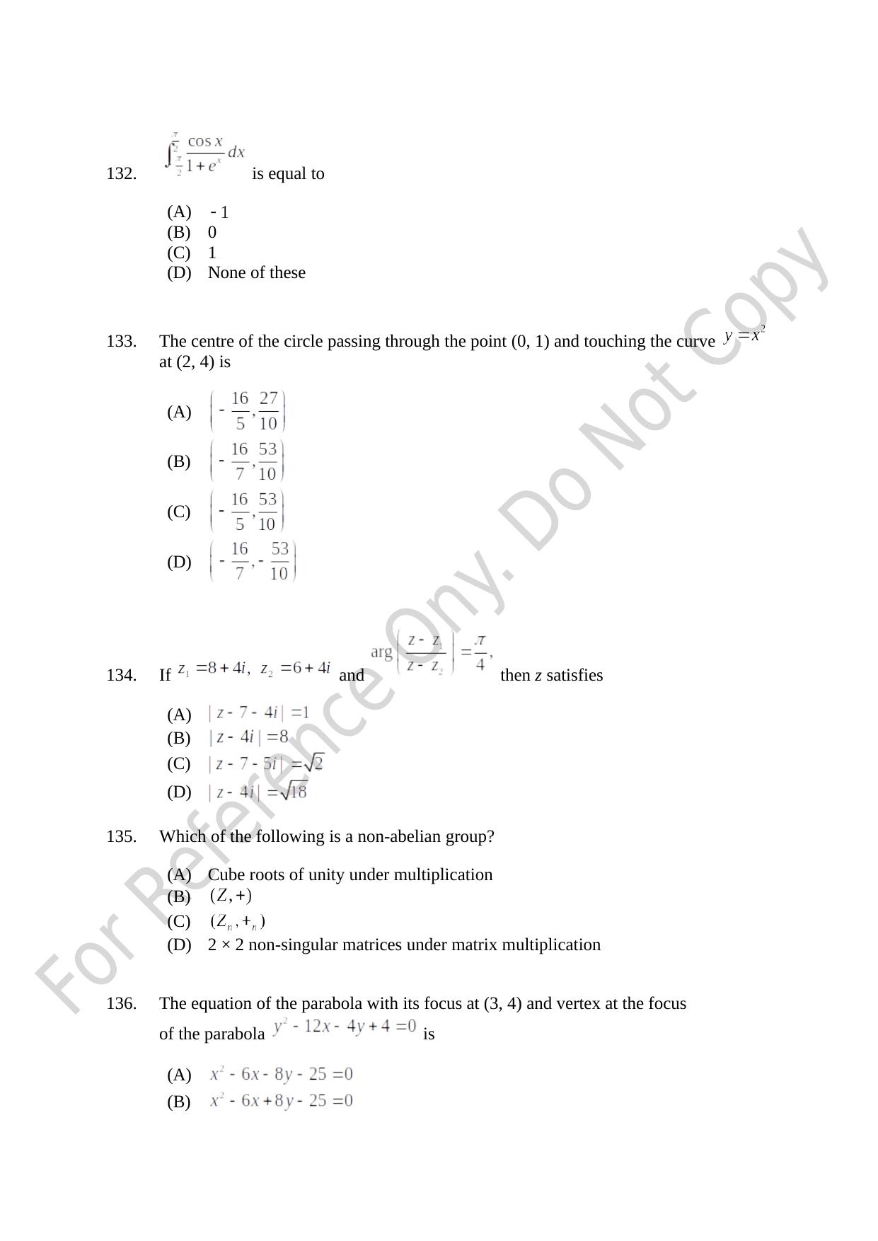 CUSAT CAT 2021 B.Tech Shift I Question Paper - Page 26