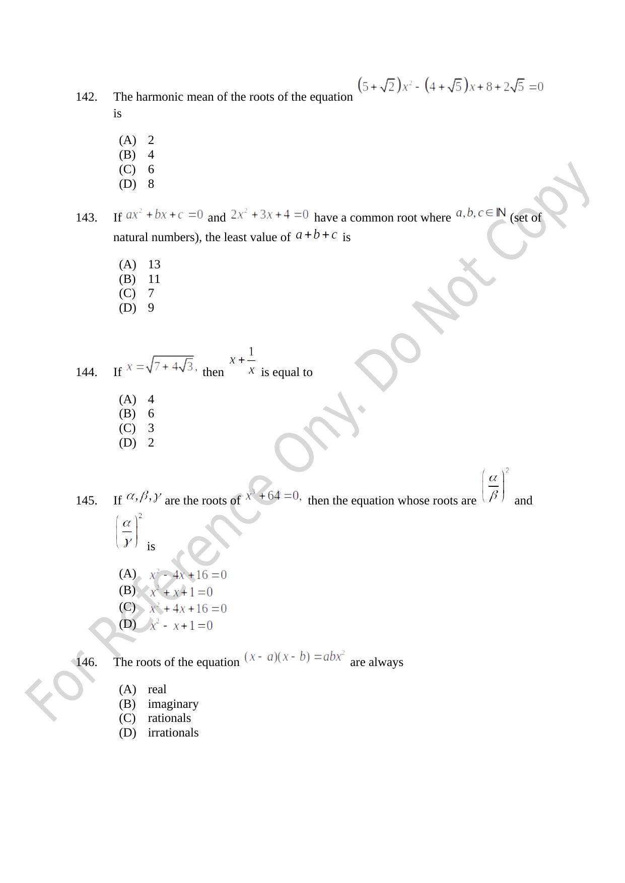 CUSAT CAT 2021 B.Tech Shift I Question Paper - Page 29