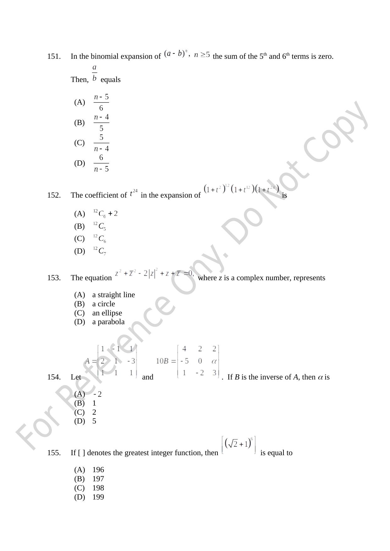 CUSAT CAT 2021 B.Tech Shift I Question Paper - Page 31